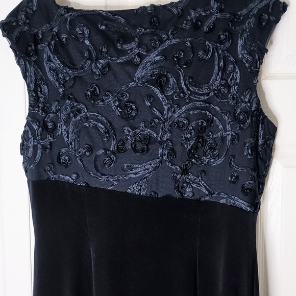 Connected Apparel Dress Womens Size 12 Evening Dress Navy Bridesmaids Dress - Picture 5 of 9